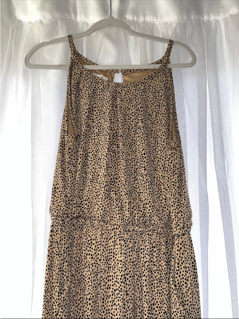 Maurice’s Capri Length Jumpsuit Size Large Leopard Print
